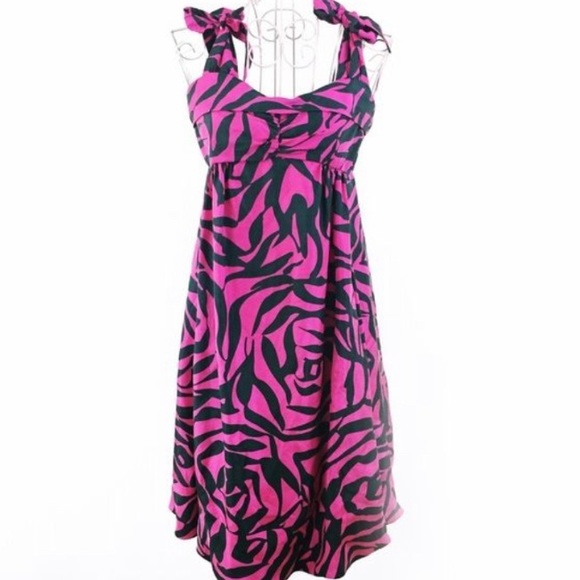 🌸 MARC JACOBS HOT PINK FLORAL SILK DRESS - Picture 6 of 6